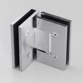 FORGE SHOWER HINGE GLASS TO GLASS 90 Degrees 10mm glass - Satin Chrome